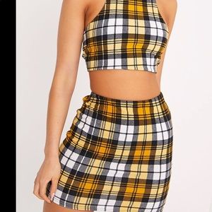Plaid 2 piece set